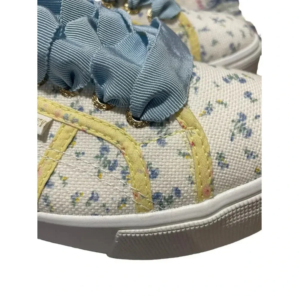 LoveShackFancy Superga Platform Sneakers sz EU 40 US 9 Low Top Yellow Blue Shoes - Picture 13 of 16